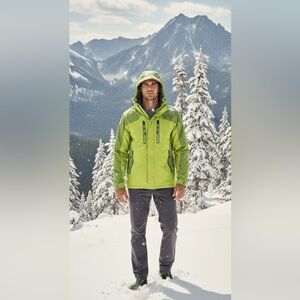 KAIXUANREN NEON LIME 3-in-1 Ski Jacket Fleece Liner| Fits YTH/Boy XL Men's XS/S